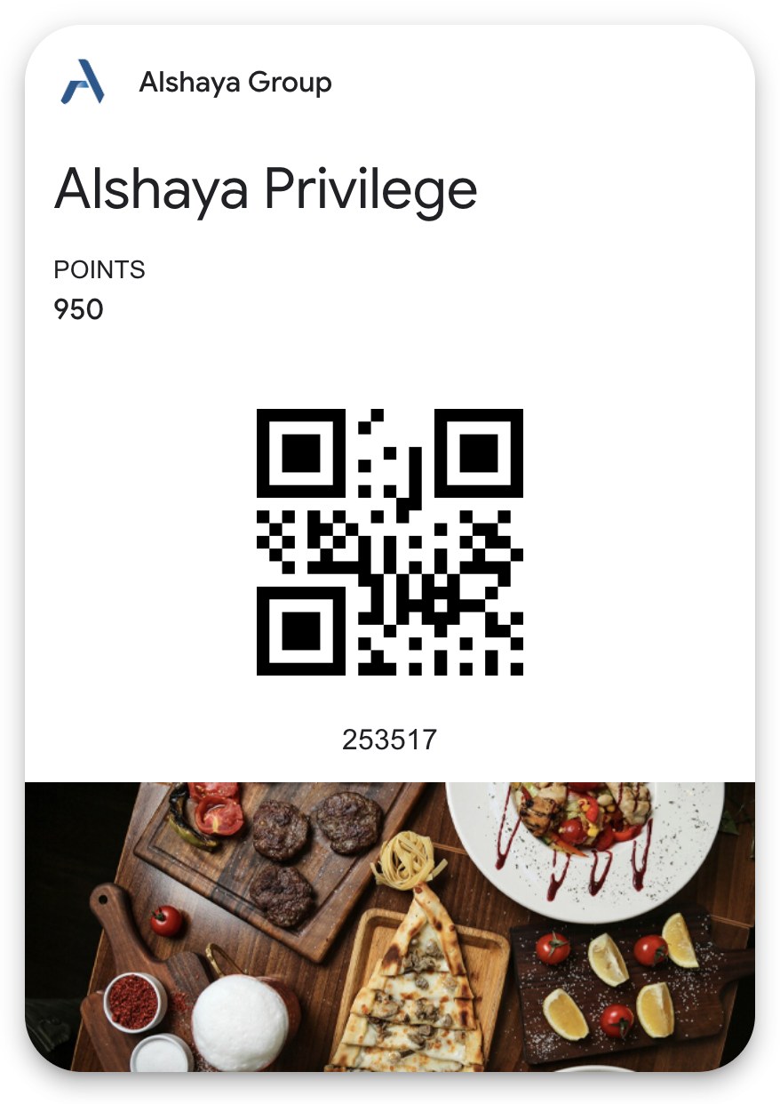 The tiered card in Google Wallet, issued from the same design.